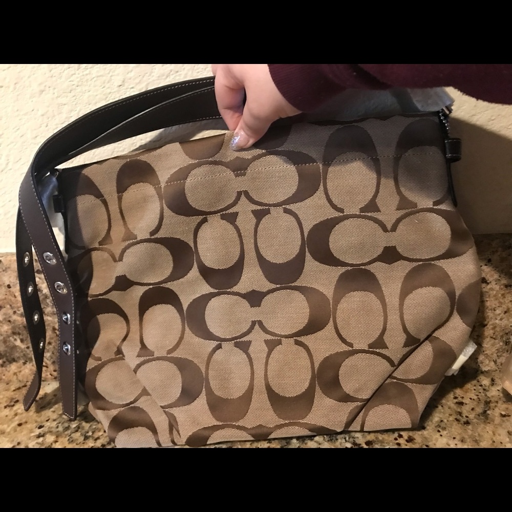 Coach Signature Khaki Duffle